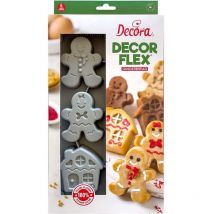 Decora - 9260403 stampo gingerbread in silicone 6 cavita'