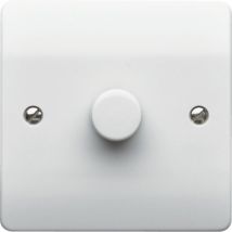 MK - Electric K1534RPWHI 1-Gang 2-Way 250Watts Push Dimmer - White
