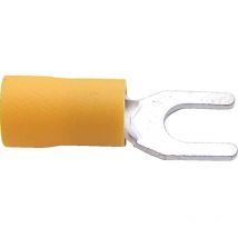 Kennedy - 5.00mm Yellow Fork Terminal, Pack of 100 - Yellow