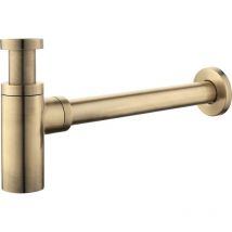 Runder Siphon Standardversion 1'1/4 in antiker Bronzefarbe Damast 18220 Bronze