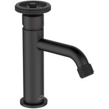 Retro Industrial Bathroom Sink Tap Black Round Handle