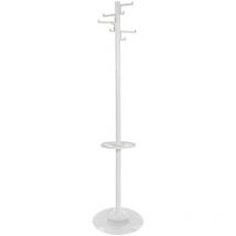 V-part - Standing Coat Rack With 8 Hooks Porcelain White 178 cm