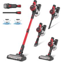 Stanew - Aspirateur Balai sans Fil sans Sac Multifonctions, Aspirateur sans Fil Puissant 4 en 1, 2 Vitesses, Puissant,Léger,150W 22.2V, Batterie