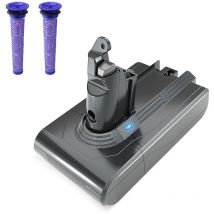 Stanew - Batterie de Remplacement pour Dyson Li-ION 21.6v 4000mAh,Batterie pour Dyson aspirateurs V6 DC62 DC58 DC59 DC61 DC74 SV03 SV05 SV06 SV07
