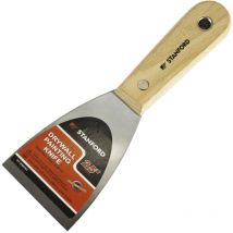 Spatule acier chrome 60 mm m/bois