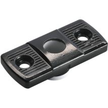 Fuhr - Stangenführung F. Alutüren A= 23 X 50 Mm, Schwarz Beschichtet