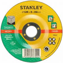 Stanley Disque aggloméré à tronçonner le béton 125x22x3.2 STA32080-QZ