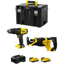 Stanley - FatMax Kit SVK208 (SFMCD711 + SFMCS300 + 2 x 2,0 Ah + Ladegerät + tstak vi)