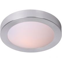 Lucide - fresh - Deckenleuchte Badezimmer - ø 27 cm - 1xE27 - IP44 - Chrom Matt