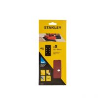 Piranha - Stanley STA31527 confezione 5 fogli a strappo 93x190 mm grana fine per levigatrice