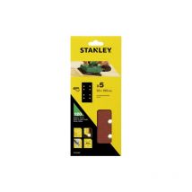 Piranha - Stanley STA31587 cf 5 fogli forati a strappo 93x230 mm grana 120 per levigatrice