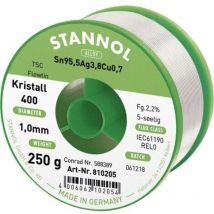 Ecology ts Lötzinn, bleifrei Spule Sn95,5Ag3,8Cu0,7 REL0 250 g 1 mm - Stannol