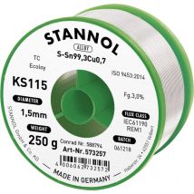 KS115 Lötzinn, bleifrei Spule Sn99,3Cu0,7 ROM1 250 g 1.5 mm - Stannol