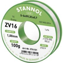 Stannol Zv16 Stagno Senza Piombo Senza Piombo Sn99,3cu0,7 Rel0 100 G 1 Mm