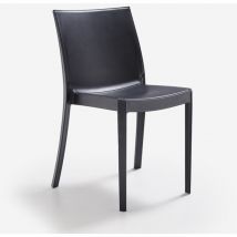 Startbarer Außenstuhl mit Gema Polypropylenstruktur - Black