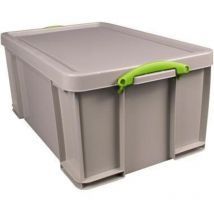 Aufbewahrungsbox Recycling 71 x 31 x 44 cm (b x h x t) din A4 64l Polypropylen 100 % recycelt taubengrau