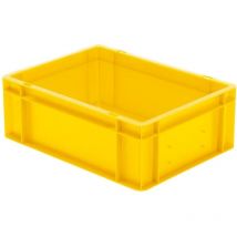 La-ka-pe - Transport-Stapelkasten B400xT300xH145 mm gelb, geschlossen ohne Griffloch
