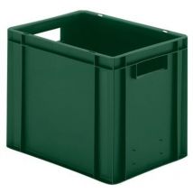 Transportstapelbehälter L400xB300xH320mm grün pp Seitenwände geschl. La-ka-pe