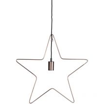 Best Season - star 707 – 10 luce decorativa, metallo, rame, 55 x 0,5 x 55 cm