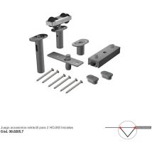 Saheco - Acc. SF-A88D Pour 2 premiers vantaux - star fold - Accessoires pour portes pliantes jusqu'à 4 vantaux et max. 80 kg sans guide au sol