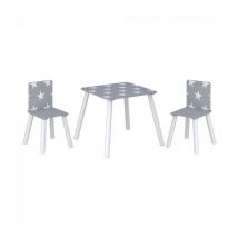 Star Table and Chairs Grey