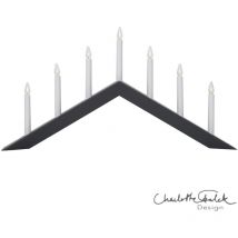 Star Trading - Lichterbogen 'Arrow', 7-flammig, Holz, anthrazit