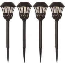 Solar-Gartenleuchte Lace 4er Set, Dämmerungssensor - Star Trading