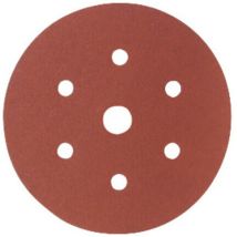 Papier-klett-schleifscheibe (a) Lochung 6fach + 1, 150 Mm, Körnung: 320 - Starcke