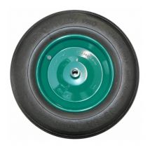 Starco Flex Pro Ersatzrad 4,0x8 Rad für Schubkarre Gartenkarre Vollgummi Grün