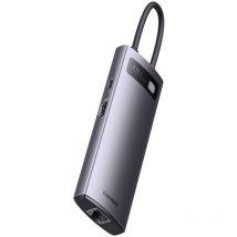 StarJoy HUB 6en1 USB-C 3xUSB HDMI RJ45 PD gris