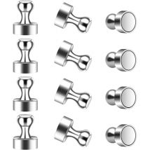 Starke Magnete, 12 Stück, kleiner Neodym-Kühlschrankmagnet, N52, Magnettafel-Magnete, 12 x 16 mm, für Kühlschrank, Whiteboards, Fotos, Notizen, Karte