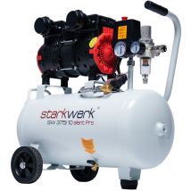 Starkwerk Flüsterkompressor Druckluftkompressor Kompressor Silent Sw 375/10 Pro Ölfrei