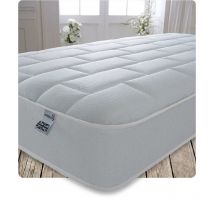 Starlight Beds - Shorty Mattress. 7.5 Inch Deep Sprung Shorty Foam Free Mattress Finished with a Luxurious Soft Cool Touch Top Panel and White Border