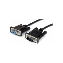 StarTech MXT1002MBK 2m Black Straight Through DB9 Serial RS232 Cable - m/f