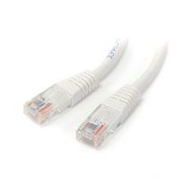 Com Câble patch utp Cat5e de 15 m avec RJ45 moulé blanc - Cordon de connexion de 15 m - 15 m - RJ-45 - RJ-45 - Blanc (M45PAT15MWH) - Startech
