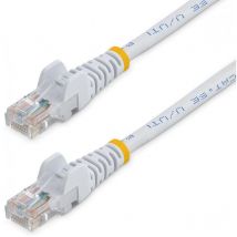 StarTech.com Câble réseau Cat5e sans crochet de 10 m - Blanc - 10 m - Cat5e - U/UTP (UTP) - RJ-45 - RJ-45 - Blanc (45PAT10MWH)