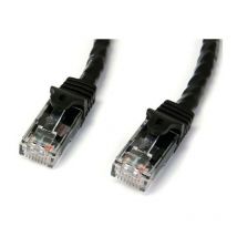 Com Câble réseau Cat6 Gigabit utp sans crochet de 5m - Cordon Ethernet RJ45 anti-accroc - m/m - Noir - 5 m - Cat6 - u/utp (utp) - RJ-45 - RJ-45