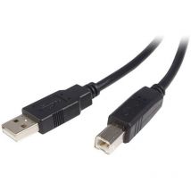 Comusb 50cm Druckerkabel - 1x usb a Stecker - 1x usb b Stecker - schwarzer Adapter,lebenslange Garantie - Startech
