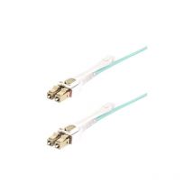 Startech - com Câble Fibre Optique Multimode lc à lc (upc) OM4 de 3m avec Languettes Push-Pull, 50/125μm, Réseaux 100G, Insensible à la Courbure,