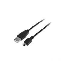 Startech - com Cavo per fotocamera usb da 2 m - 1x usb a maschio - 1x mini usb b maschio - adattatore nero, garanzia a vita