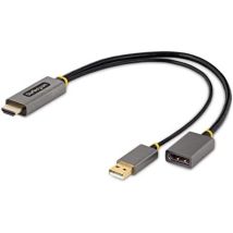 Startech - com Adaptateur hdmi vers DisplayPort - Câble hdmi 4K 60Hz vers dp de 30cm - Convertisseur hdmi vers dp, Alimentation par Bus - Adaptateur