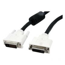 StarTech.com Câble d'extension d'écran Dual Link DVI-D de 2 m - M/F - 2 m - DVI-D - DVI-D - Mâle - Mâle - Noir - Blanc (DVIDDMF2M)