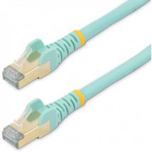 Com Câble réseau Ethernet RJ45 Cat6 de 10 m - Aqua - 10 m - Cat6a - s/utp (stp) - RJ-45 - RJ-45 - Eau (6ASPAT10MAQ) - Startech