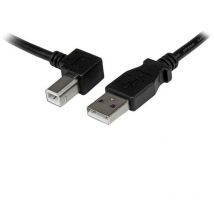 StarTech.com USBAB2ML - Câble USB 2.0 Type-A vers Type-B coudé (Mâle/Mâle - 2 m)