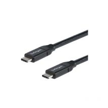 Startech - com Câble usb-c vers usb-c avec Power Delivery 5A de 2 m - usb 2.0 - Noir - 2 m - usb c - usb c - 2.0 - 480 Mbit/s - Noir (USB2C5C2M)