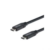 Startech - com Câble usb-c vers usb-c avec Power Delivery 5A de 3 m - usb 2.0 - Noir - 3 m - usb c - usb c - 2.0 - 480 Mbit/s - Noir (USB2C5C3M)