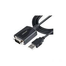 Startech - com 91cm usb vers câble série avec rétention du port com, DB9 RS232 mâle vers convertisseur usb, usb vers adaptateur série pour