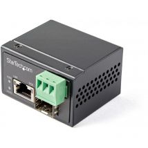Startech - com Convertisseur Fibre RJ45 PoE+ Industriel 30W - sfp vers RJ45 - Gigabit Fibre Optique Mono Mode/Multi Mode vers Cuivre - Mini Boîtier