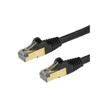 Startech - 1.5 m CAT6A cable - black snagless - shielded copper wire