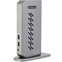 StarTech.com Dock USB-C USB-A - Station d'Accueil USB 3.0 Hybride Universelle pour PC Portable USB-C ou USB-A - Double Écran 4K 60Hz HDMI/DisplayPort